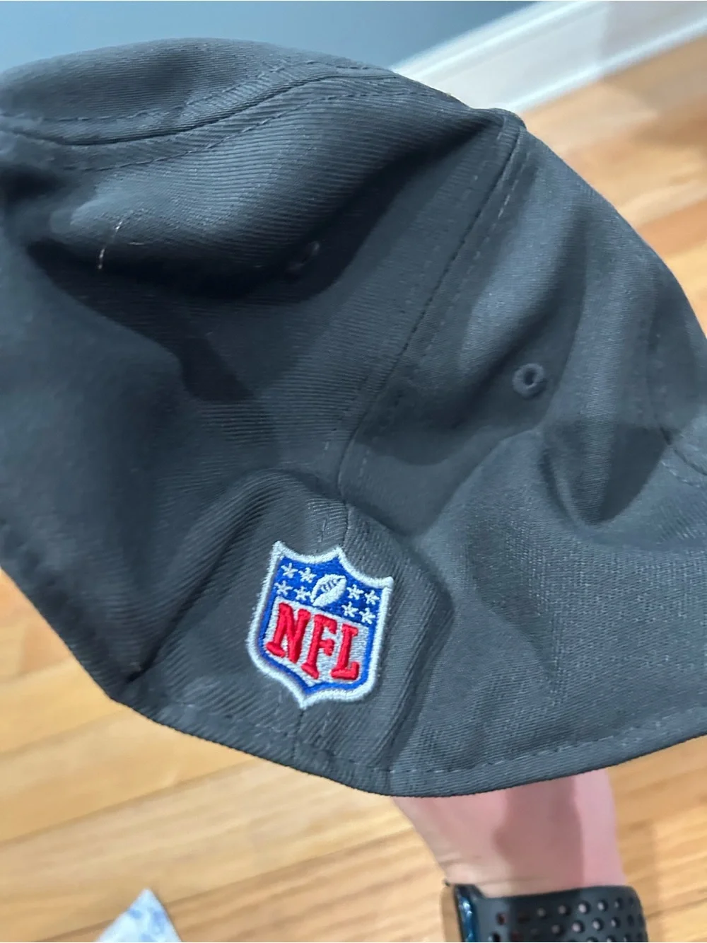 New Era Gray Snapback Hat with Red, White & Blue NY Logo